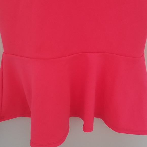 NWOT SJ Style Neon Pink Midi Skirt - Picture 2 of 4